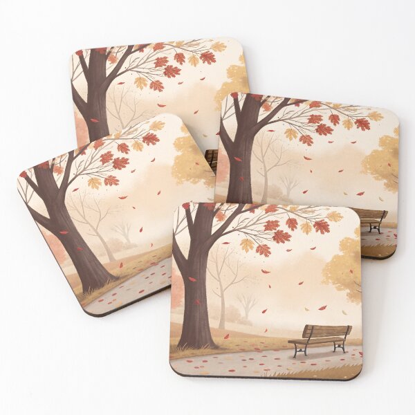 Item preview, Moody November Fog Autumn Park Art designed and sold by AlinaMel.