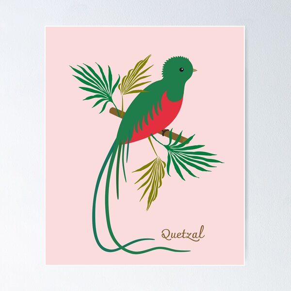 Item preview, Quetzal Bird Colorful Tropical Bird designed and sold by AnulaArt.