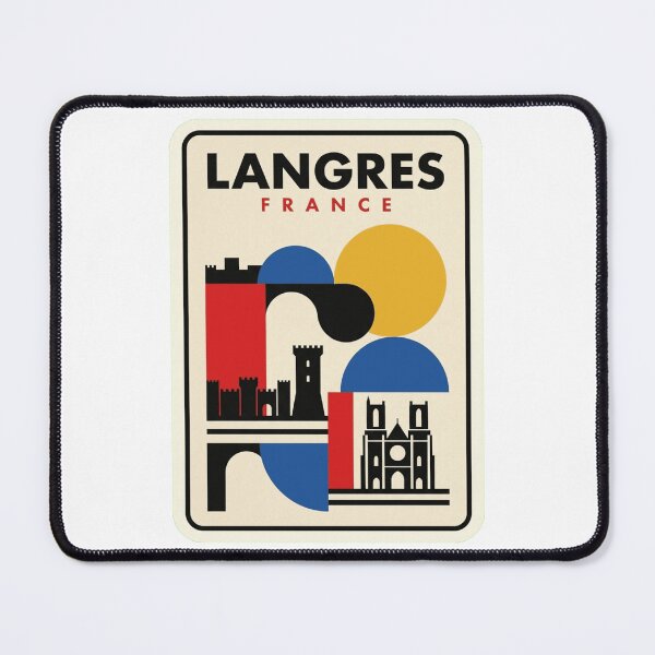 Item preview, Retro Langres Bauhaus Geometric Skyline designed and sold by k3rstman1.