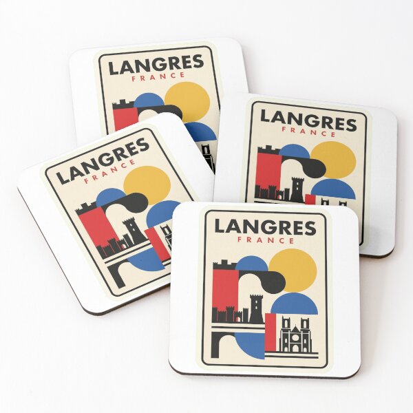 Item preview, Retro Langres Bauhaus Geometric Skyline designed and sold by k3rstman1.