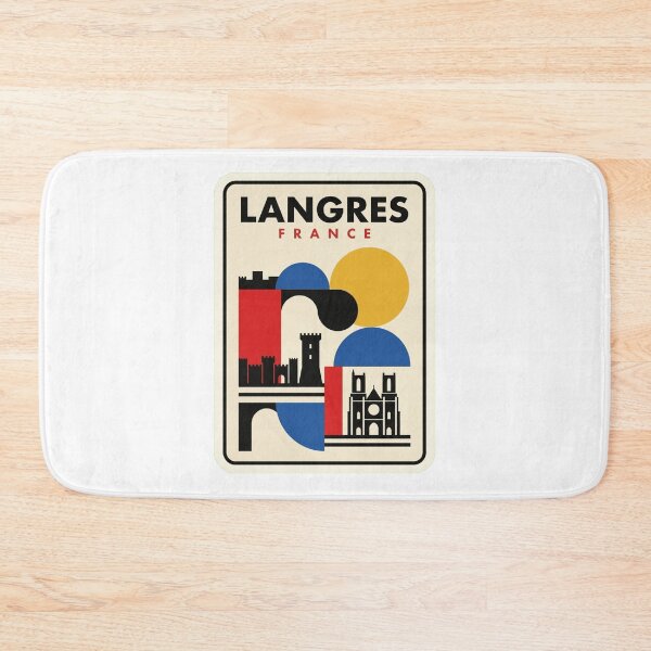 Item preview, Retro Langres Bauhaus Geometric Skyline designed and sold by k3rstman1.