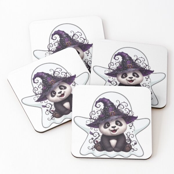 Item preview, Cute Spooky Panda Witch Hat Halloween Kawaii Animal Art designed and sold by EnginerdStudio.