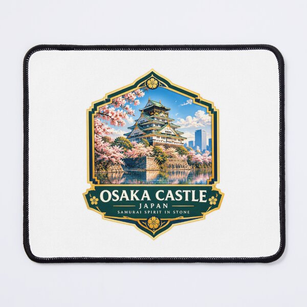 Item preview, Osaka Castle Japan Samurai Spirit In Stone Japanese Travel Landmark History designed and sold by NeedForParks.