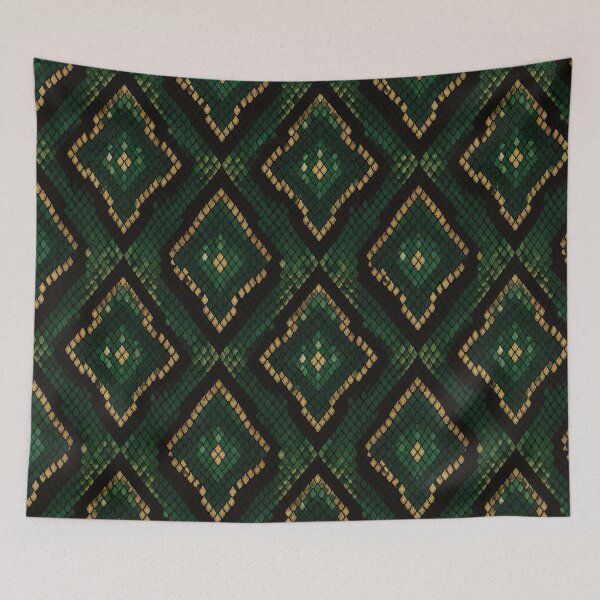 Item preview, Emerald Snake Scale Pattern designed and sold by shamiloff.