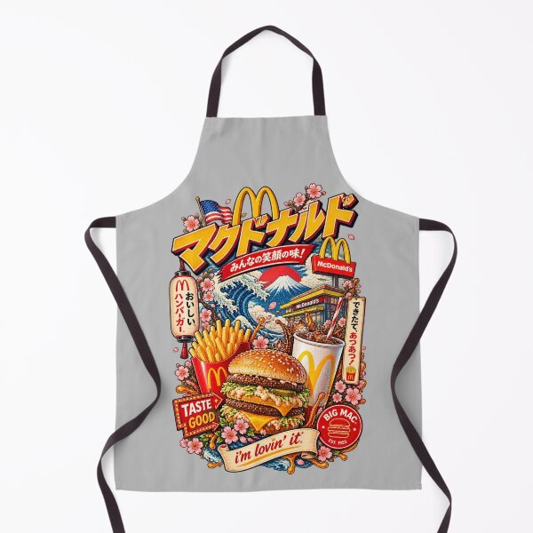 Item preview, Japanese Retro Burger Fast Food Art designed and sold by ElizBurkes.
