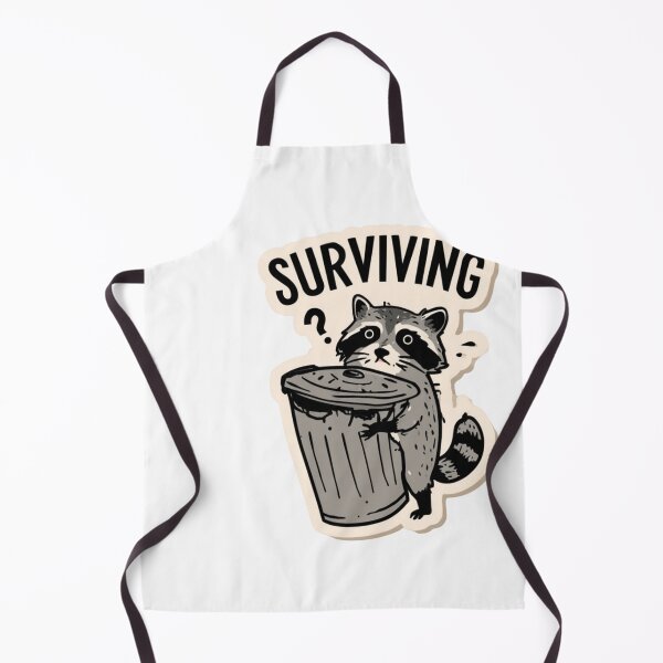 Item preview, Raccoon Surviving Trash Can Funny Meme designed and sold by NicolasGlowArt.