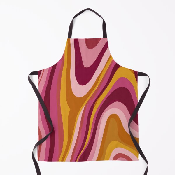 Item preview, Pink, Burgundy & Mustard Groovy 70s Waves designed and sold by AlfiB.