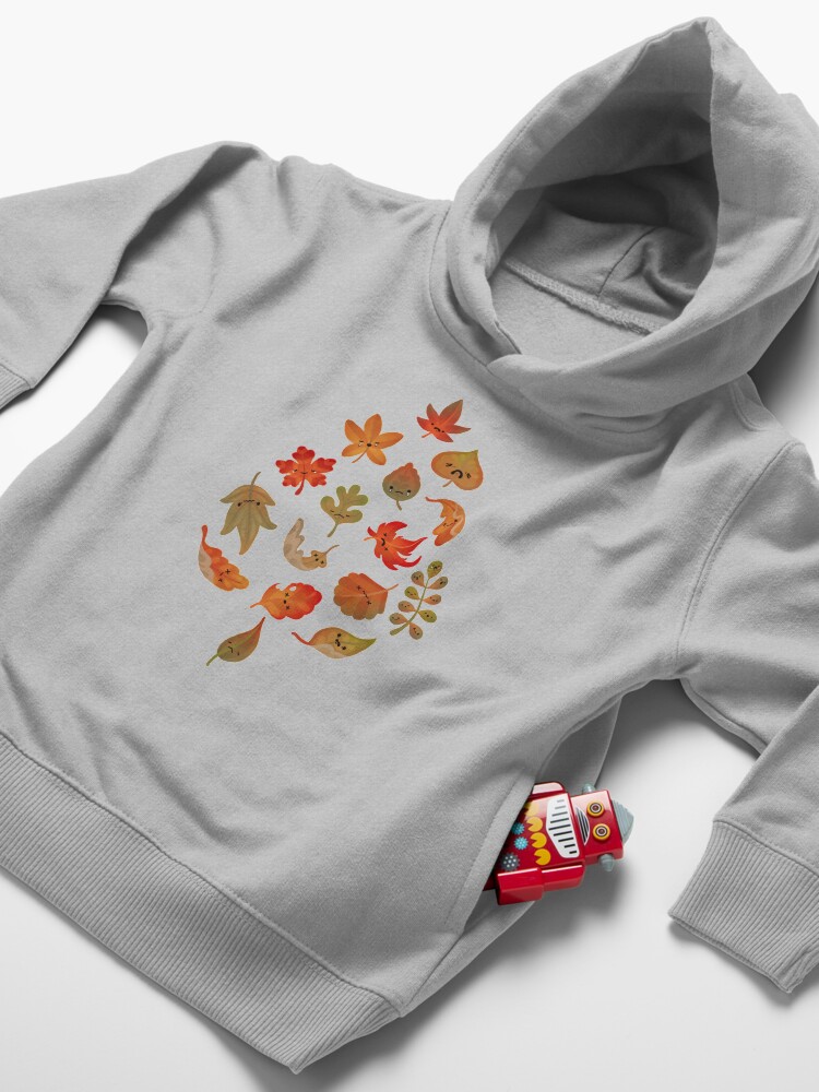Alternate view of Sad fallen leaves Toddler Pullover Hoodie