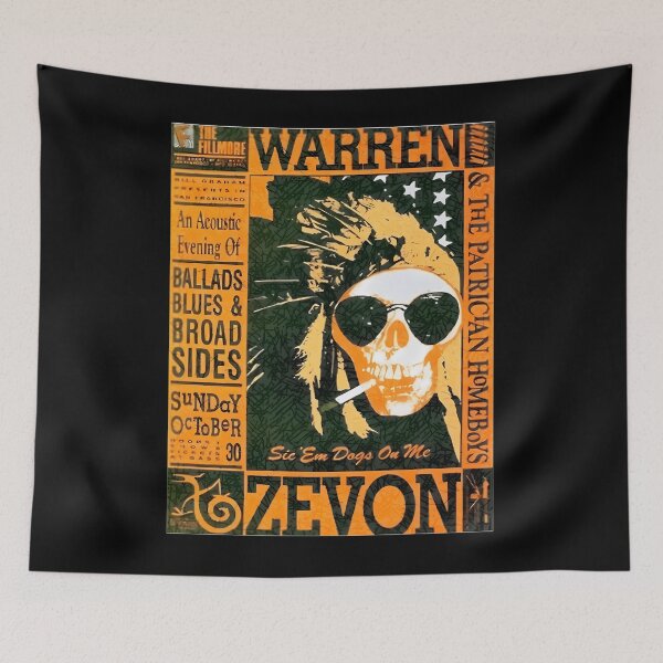 Item preview,  Warren Zevon Concert Ballads Blues Broadsides designed and sold by Nabeel George.