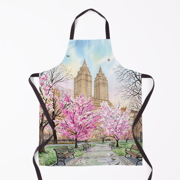 Aperçu de l'œuvre Aquarelle printanière de Central Park, New York créée et vendue par POSTERIOCREW.