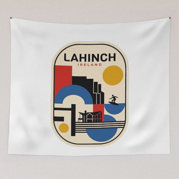 Item preview, Retro Lahinch Bauhaus Geometric Skyline designed and sold by k3rstman1.
