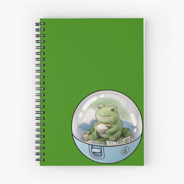 Item preview, Cute Frog Eating Rice in a Capsule Kawaii Japanese Capsule Art-#serie1 designed and sold by JeanChiale.