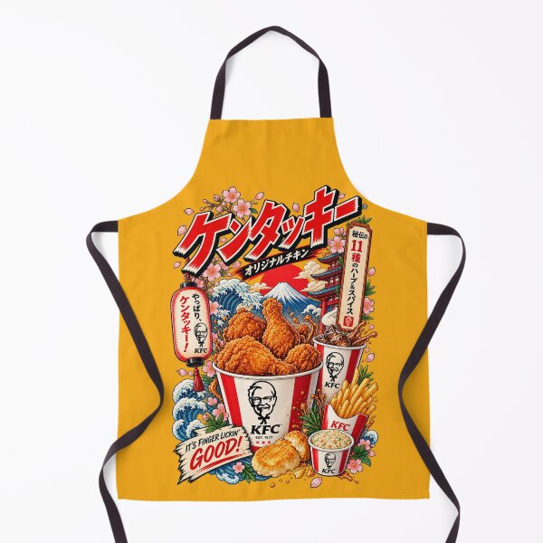 Item preview, Japanese Retro Fried Chicken Food Art designed and sold by ElizBurkes.