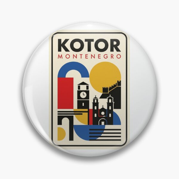 Item preview, Retro Kotor Bauhaus Geometric Skyline designed and sold by k3rstman1.
