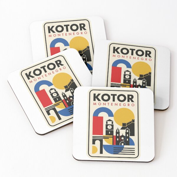 Item preview, Retro Kotor Bauhaus Geometric Skyline designed and sold by k3rstman1.