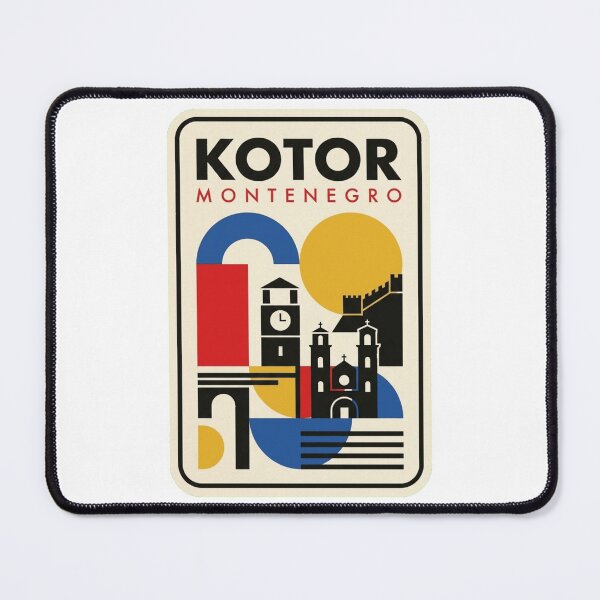 Item preview, Retro Kotor Bauhaus Geometric Skyline designed and sold by k3rstman1.