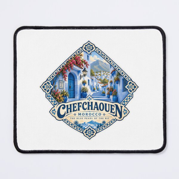 Item preview, Chefchaouen Morocco The Blue Pearl Of The Rif Moroccan Travel City Souvenir Destination designed and sold by NeedForParks.