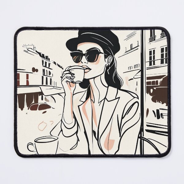 Item preview, Parisian Morning Sketch designed and sold by ONYX Pixee.