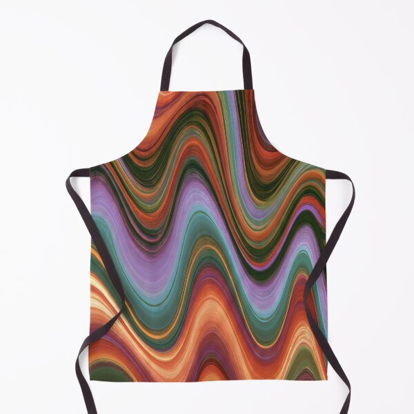 Item preview, Teal, Coral & Lavender Psychedelic Groovy Waves designed and sold by AlfiB.