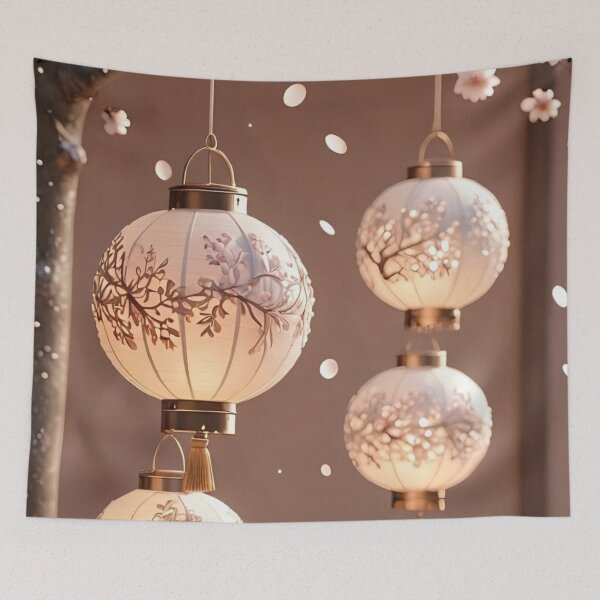 Item preview, Japanese Cherry Blossom Lanterns Sakura Spring Festival designed and sold by LYAN-STORE.