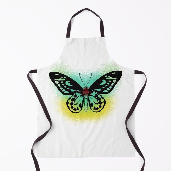 Item preview, Cairns Birdwing Butterfly Line-art (Green, Yellow & Red) designed and sold by Burnt_Pikachu.