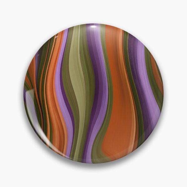 Item preview, Purple, Olive Green & Orange Retro Wavy Stripes designed and sold by AlfiB.