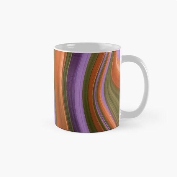 Item preview, Purple, Olive Green & Orange Retro Wavy Stripes designed and sold by AlfiB.