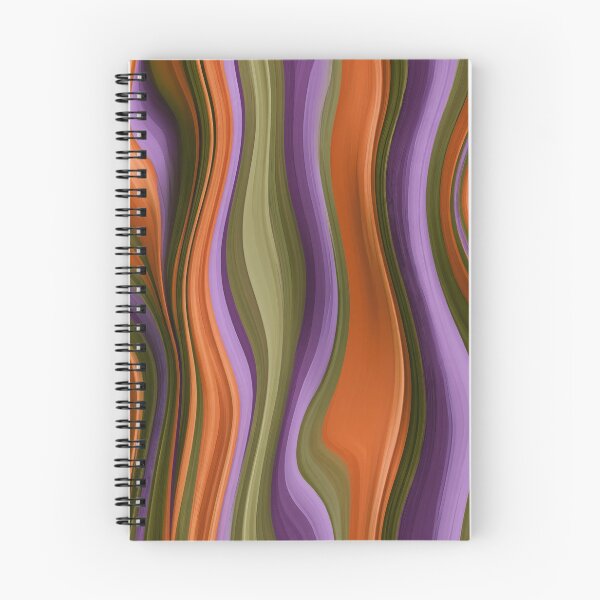 Item preview, Purple, Olive Green & Orange Retro Wavy Stripes designed and sold by AlfiB.