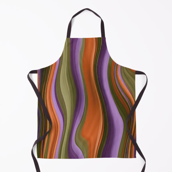 Item preview, Purple, Olive Green & Orange Retro Wavy Stripes designed and sold by AlfiB.