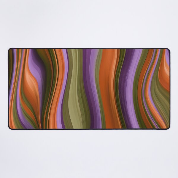 Item preview, Purple, Olive Green & Orange Retro Wavy Stripes designed and sold by AlfiB.