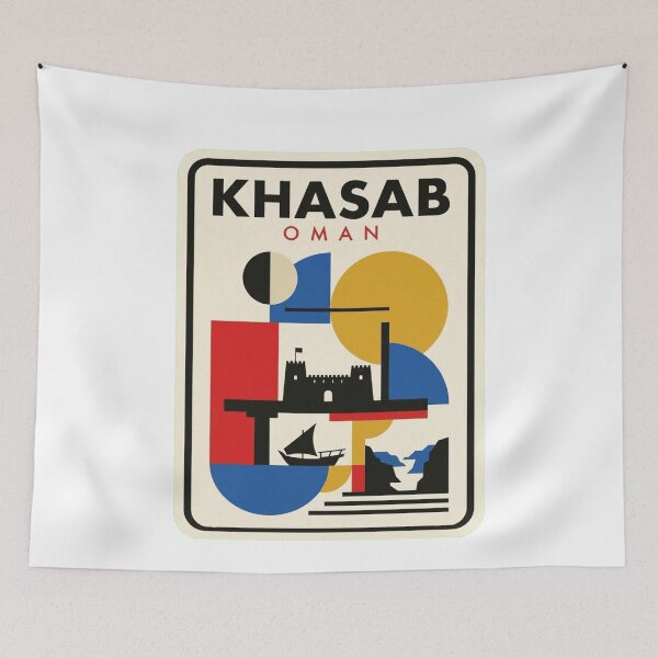 Item preview, Retro Khasab Bauhaus Geometric Skyline designed and sold by k3rstman1.