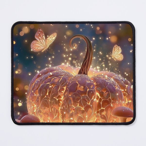 Item preview, Magical Glowing Carved Pumpkin Fairytale Autumn Butterflies designed and sold by LYAN-STORE.