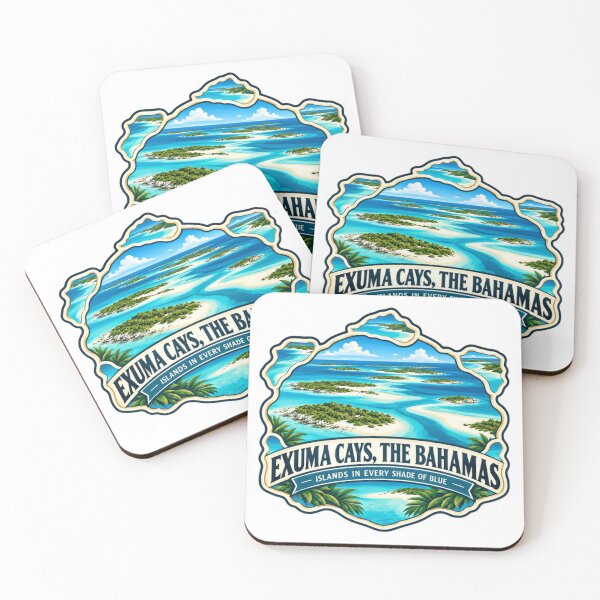 Item preview, Exuma Cays, The Bahamas Islands In Every Shade Of Blue Travel Vacation Caribbean Destination designed and sold by NeedForParks.