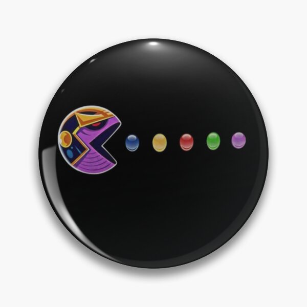 Item preview, Purple Pac-Man with Infinity Gems designed and sold by WATEKE.