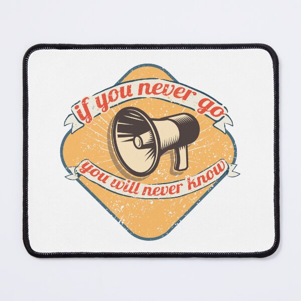 Item preview, If You Never Go You Will Never Know Vintage Megaphone designed and sold by Minem39.