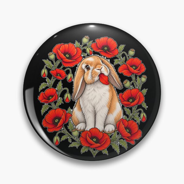 Item preview, Womens Flowers Floral Mini Holland Lop Bunny Rabbit  designed and sold by NgumohaLanke.
