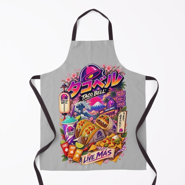 Item preview, Japanese Retro Tacos Mexican Food Art designed and sold by ElizBurkes.