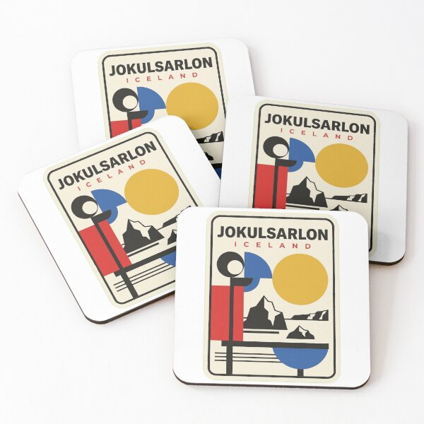 Item preview, Retro Jokulsarlon Bauhaus Geometric Skyline designed and sold by k3rstman1.