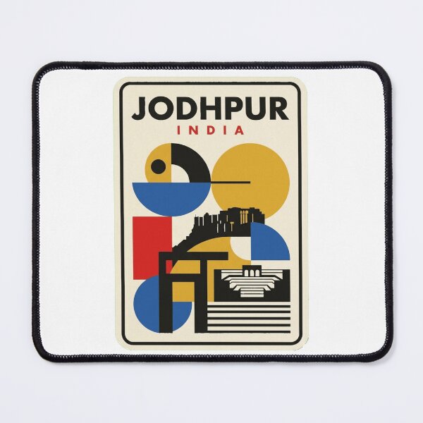 Item preview, Retro Jodhpur Bauhaus Geometric Skyline designed and sold by k3rstman1.