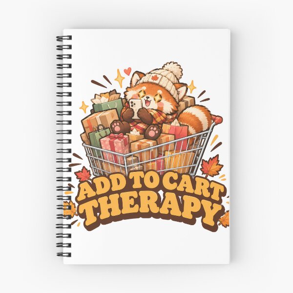 Item preview, Add To Cart Therapy Funny Cute Red Panda Online Shopping designed and sold by ianm1028.