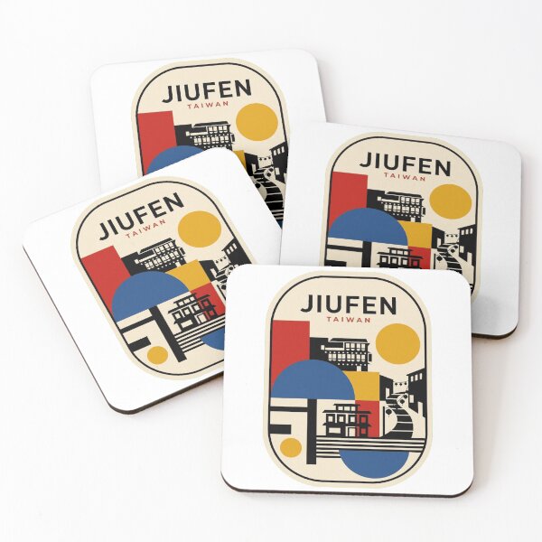 Item preview, Retro Jiufen Bauhaus Geometric Skyline designed and sold by k3rstman1.