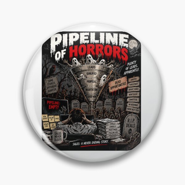 Item preview, Pipeline of Horrors – Funny Sales Pipeline Halloween Design designed and sold by KeeganDykes.