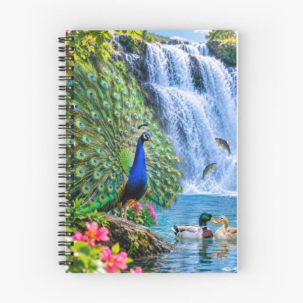 Item preview, El Pavo Real Magico - Peacock Paradise at the Waterfall designed and sold by HydStyle99.