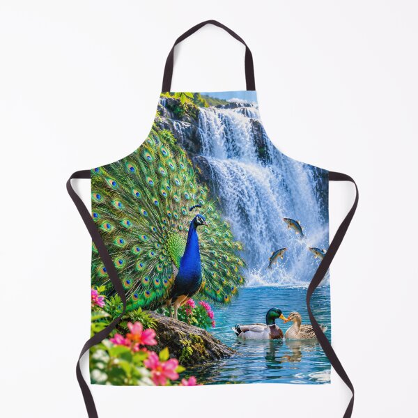 Item preview, El Pavo Real Magico - Peacock Paradise at the Waterfall designed and sold by HydStyle99.