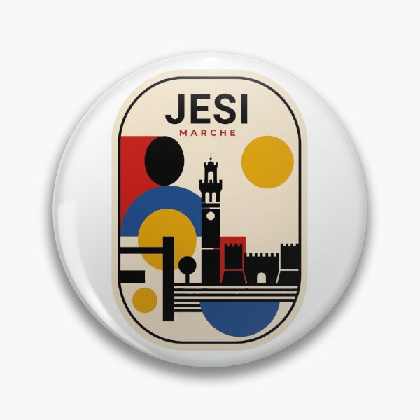 Aperçu de l'œuvre Skyline géométrique rétro Jesi Bauhaus créée et vendue par k3rstman1.