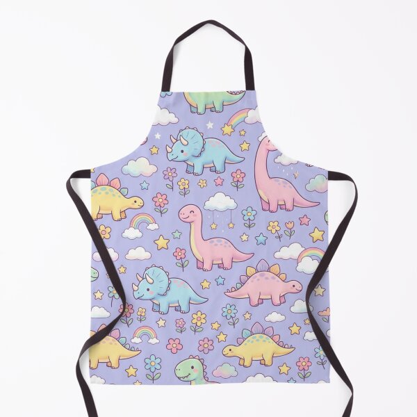 Item preview, Cute Pastel Dinosaur Rainbow Seamless Pattern designed and sold by ShivCraftStudio.