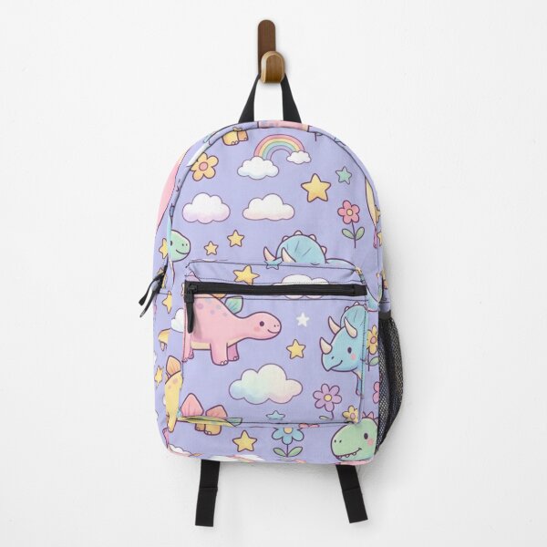 Item preview, Cute Pastel Dinosaur Rainbow Seamless Pattern designed and sold by ShivCraftStudio.