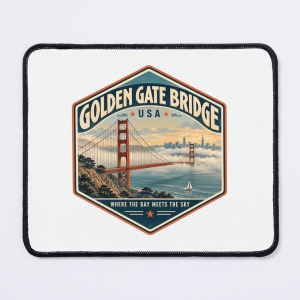 Item preview, Golden Gate Bridge USA Where The Bay Meets The Sky San Francisco California Travel Landmark designed and sold by NeedForParks.