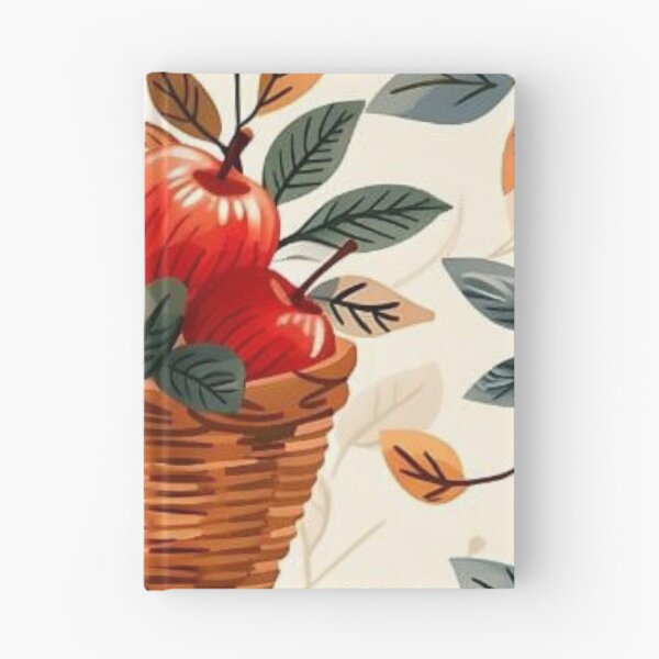 Item preview, Vintage Apple Harvest Wicker Basket Seamless Pattern designed and sold by LYAN-STORE.