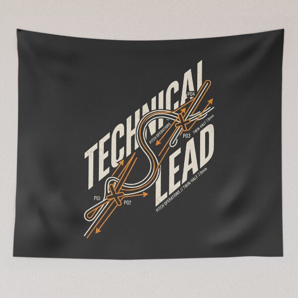 Item preview, Technical Lead Pitch Operations Rock Climbing Graphic designed and sold by SplashTastic.
